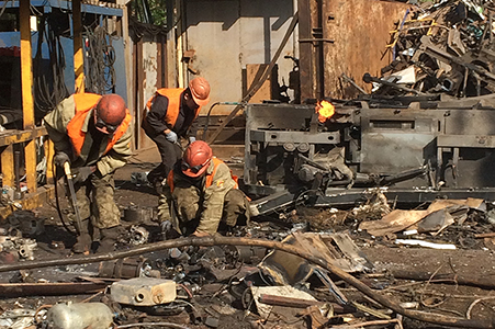 Демонтаж металлолома