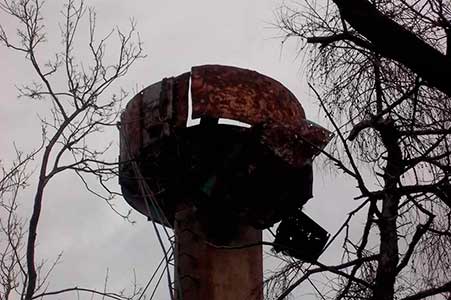 Демонтаж водонапорной башни