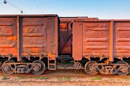 Демонтаж ЖД вагонов