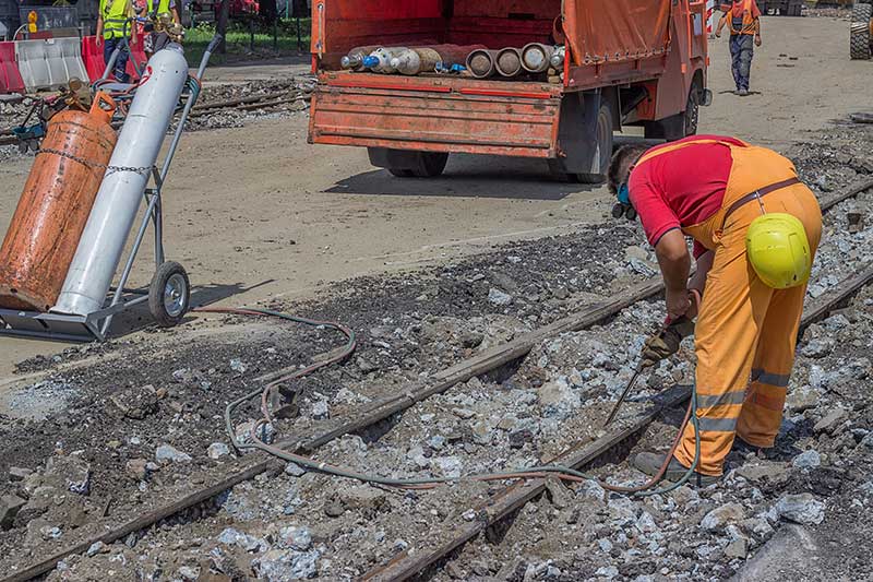 демонтаж трамвайной линии